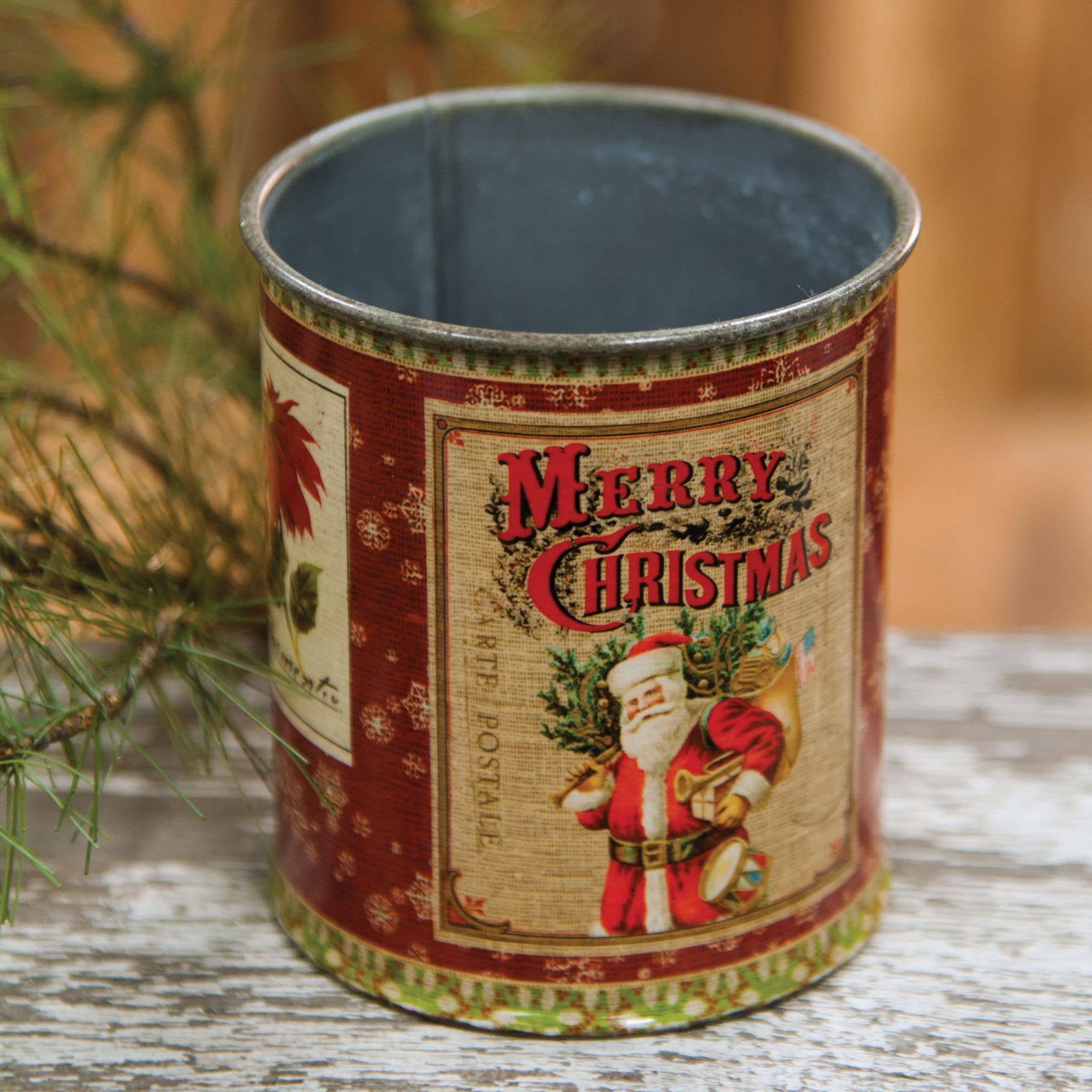 Col House Designs - Vente Décoration de Noël - Santa Can-étain2