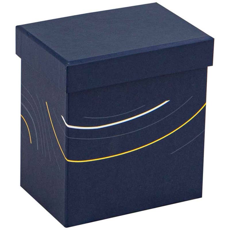 Deffrennes - Wholesale Decorative Box - Abyss Blue Rectangular Cardboard Box 11.5x8x12.5cm3