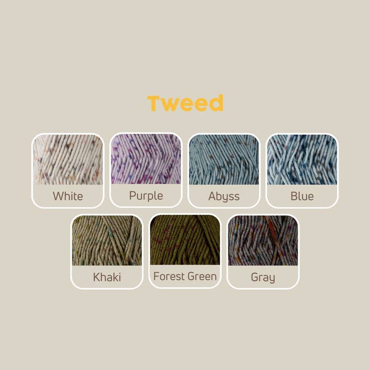 Sensy - Wholesale Yarn - Sensy Tweed Yarn, 3.5 oz, 214 Yards, Gauge 4 Medium14