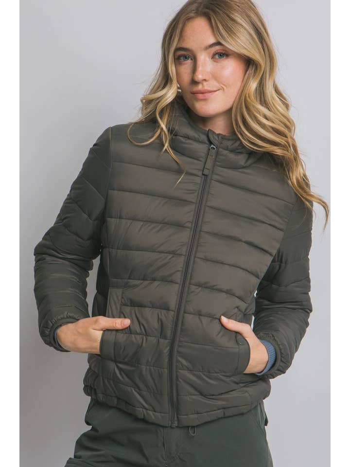 Vanilla Monkey - Wholesale Puffer Jacket - Women's - Hooded Light Puffer Jacket9
