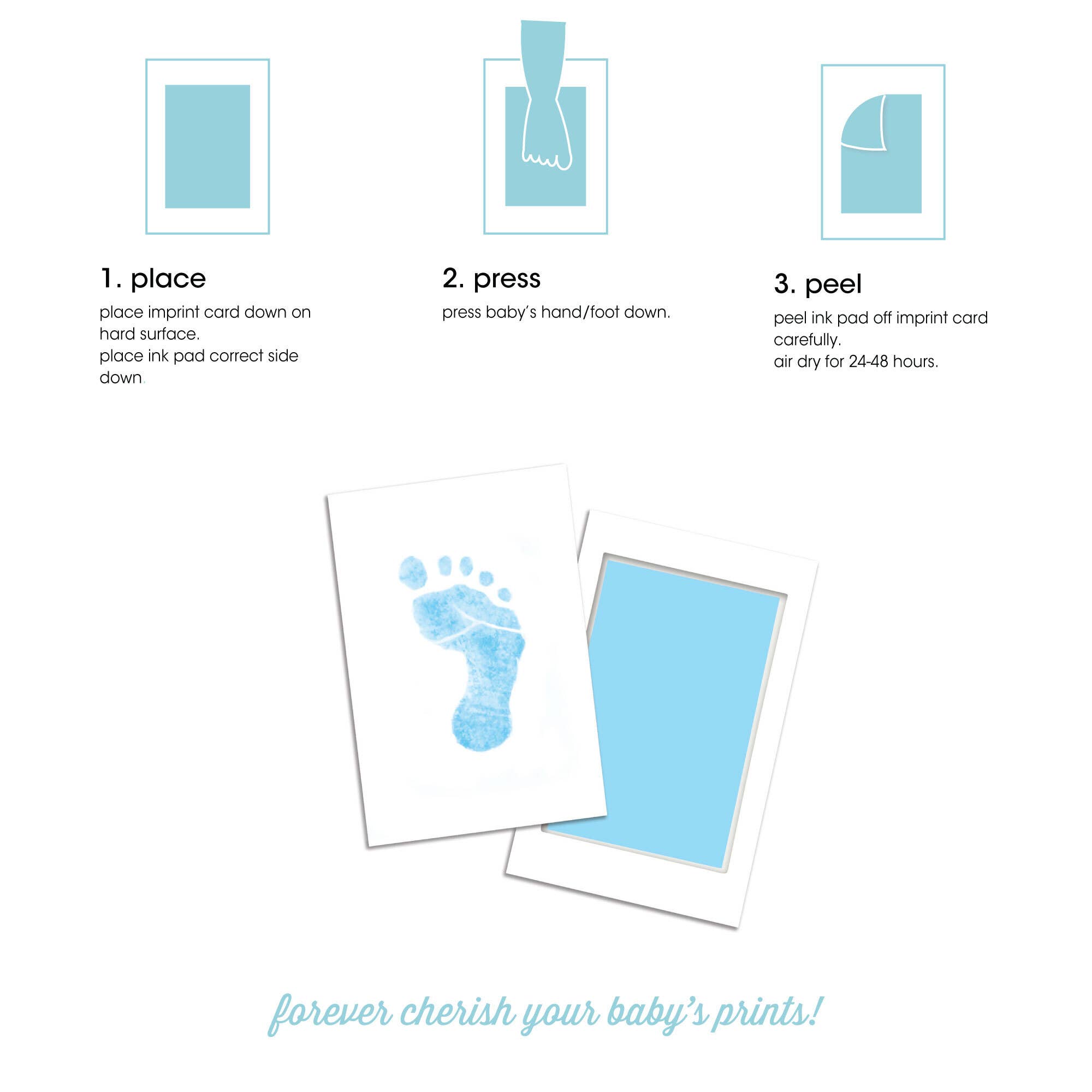 Pearhead - Wholesale Hand & Footprint Kit - Kids & Baby - Baby Handprint or Footprint Clean-Touch Ink Pad Kit16