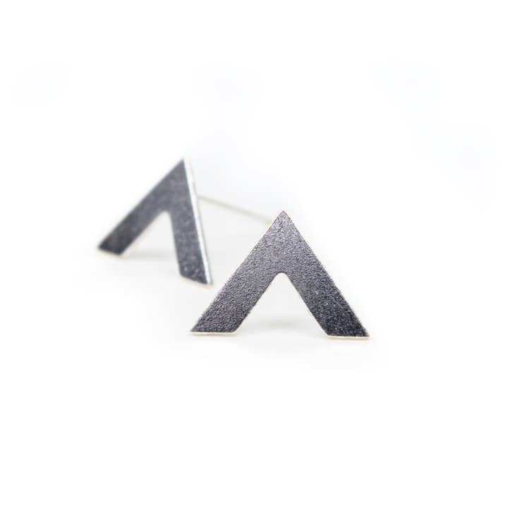 Mountain Symbol Studs for wholesale by Lace Brick Design