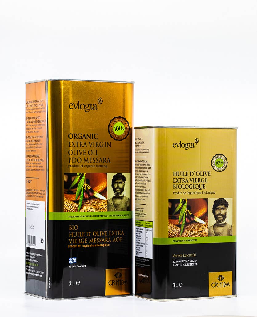 Helene Delices Grecs - Venta al por mayor Aceite de oliva - Aceite de oliva virgen extra orgánico de Creta 3L4