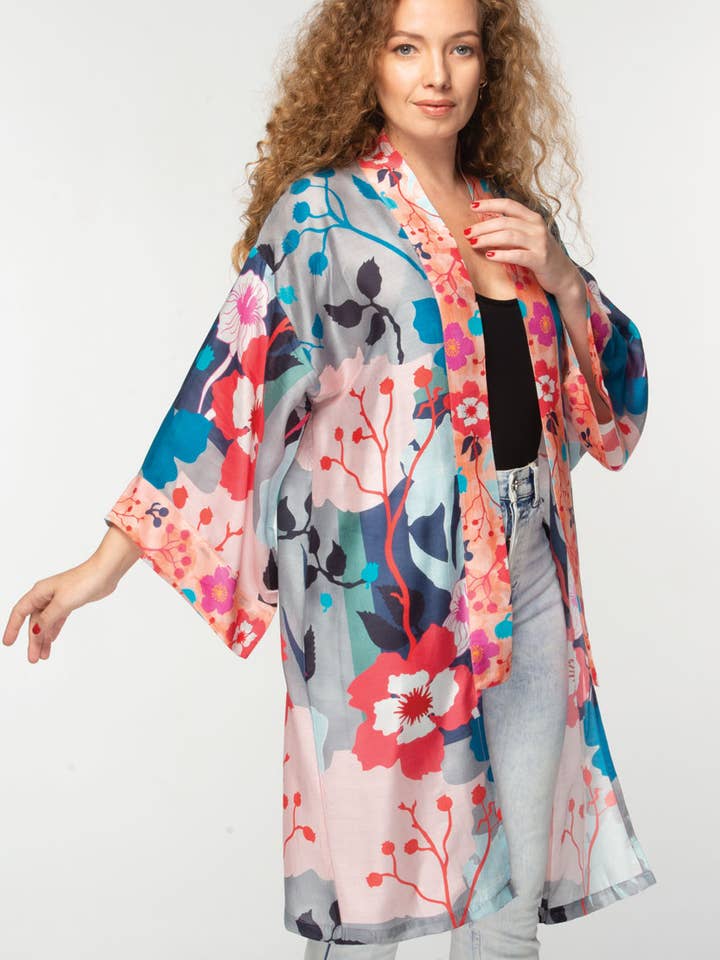 Sevya Handmade - Vendita all'ingrosso Kimono - Donna - Kimono Malini in cupro 100% morbido2