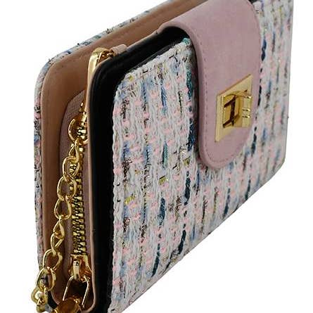 MiMi Wholesale - Vente Sac à bandoulière – femme - Portefeuille à bandoulière TW041 en tweed Turn Lock9