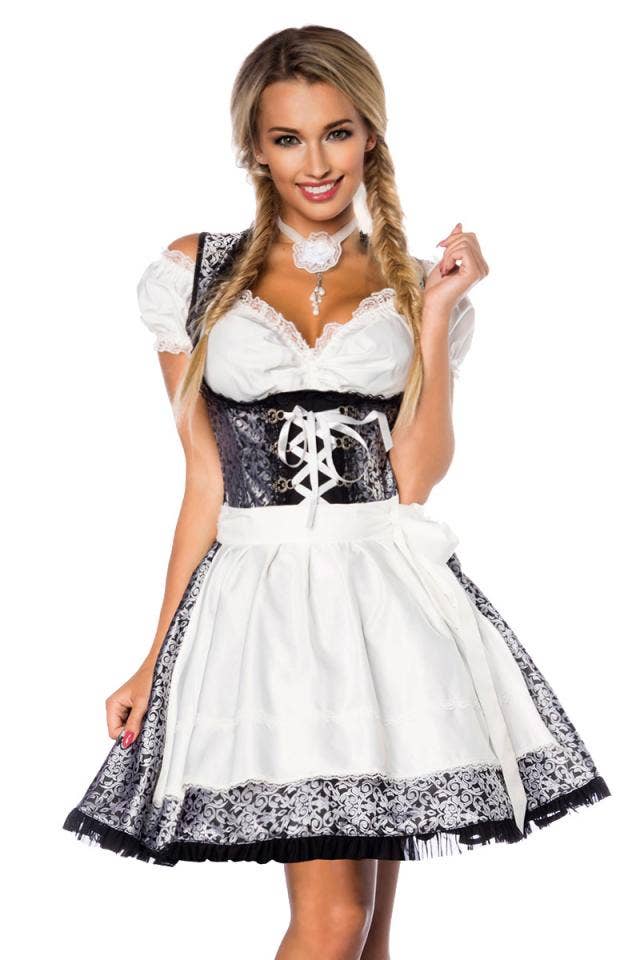atixo GmbH - Vendita all'ingrosso Costume di carnevale - Donna - Dirndl premium con camicetta e grembiule26