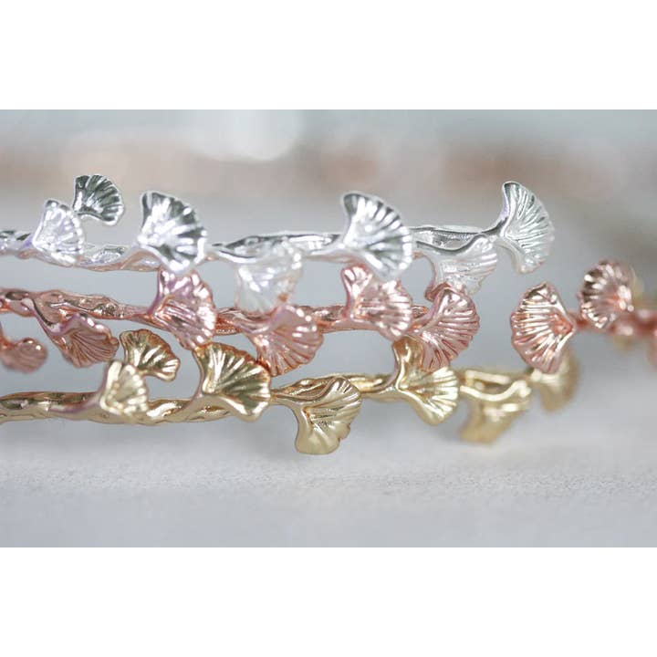 Avigail Adam - Wholesale Cuff Bracelet - Ginkgo Leaves Branch Arm Band4