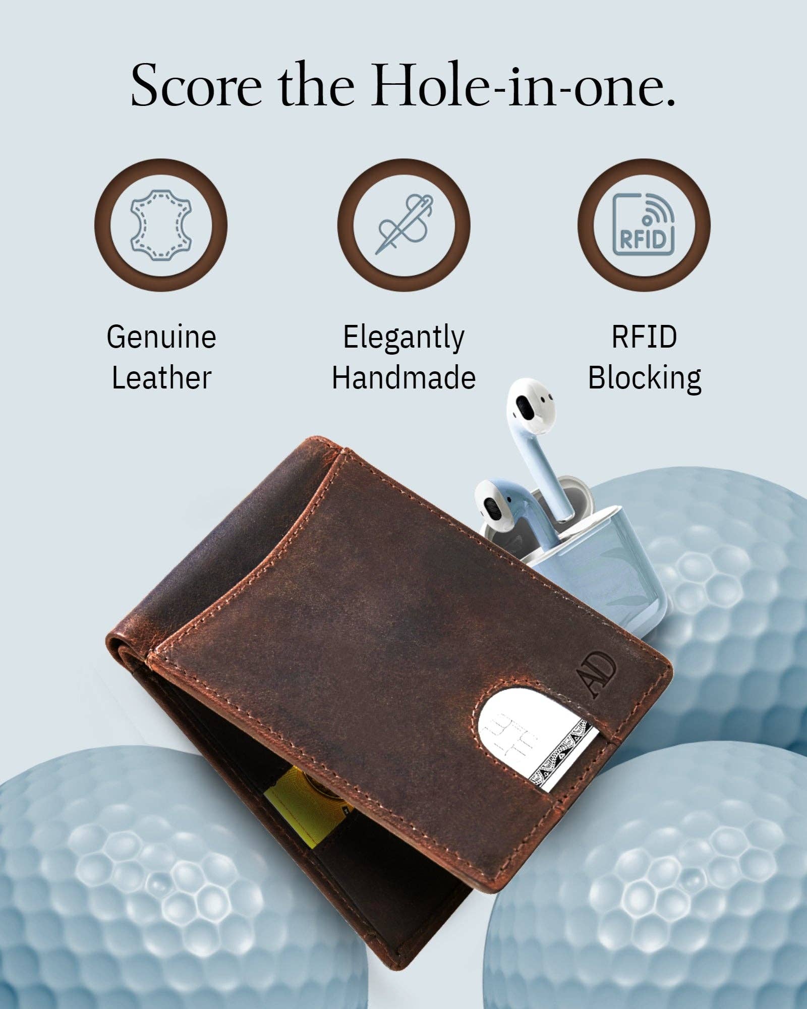 Access Denied Accessories - Vente Portefeuille – homme - Portefeuilles Bifold pour Hommes Portefeuille Mince en Cuir RFID avec Sangle de Tirage7