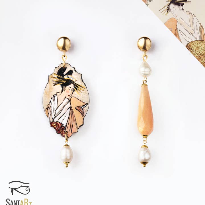 Santart - Wholesale Dangle Earrings - Hiroshige Earrings1