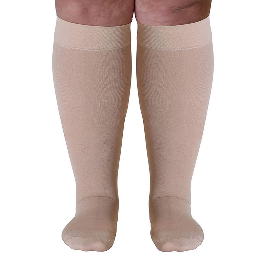 Curvy Fix - Wholesale Socks - Women's - Mid Calf Plus Size Compression Socks - 20-30 mmHg4