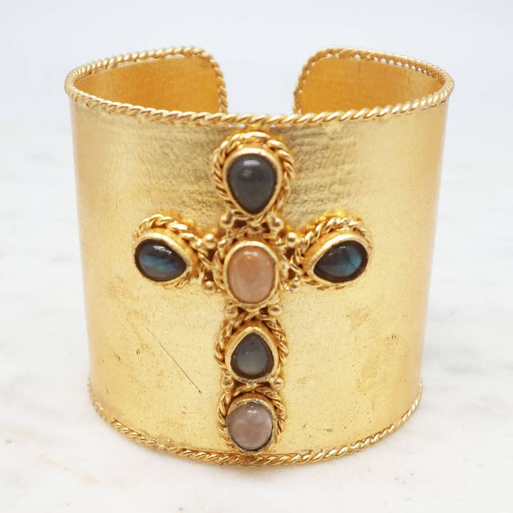 NCB350 damesmanchet met halfedelstenen voor wholesale door NIIKI PARIS