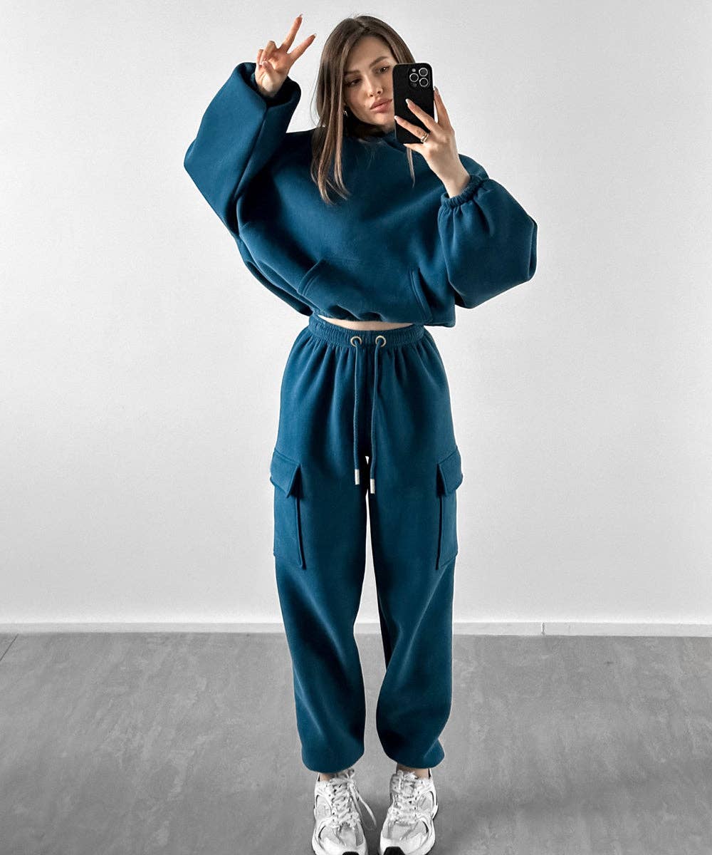 Aria Romance – wholesale Träningskläder – Dam – Prestanda Fleece Hoodie Jogger Set15