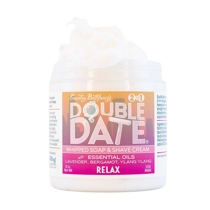 Double Date Whipped Soap - Relax for wholesale by Country Bathhouse