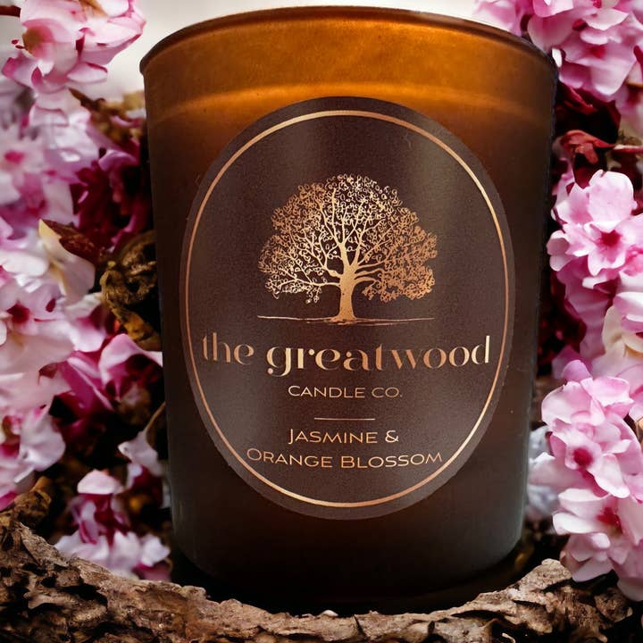 Jasmine & Orange Blossom 30CL Candle for wholesale by The Greatwood Candle Co.