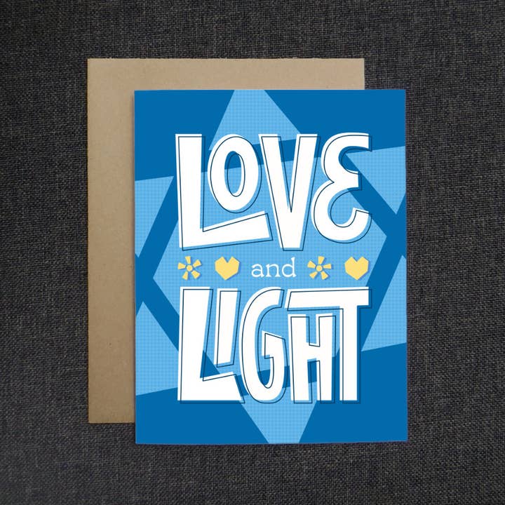 Love and Light Hanukkah Card | Hanukkah Holiday Card for wholesale by Dandymark