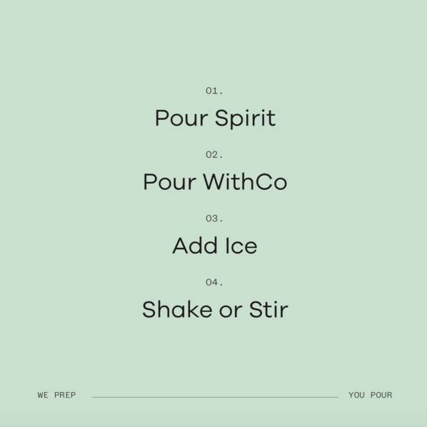 WithCo Cocktails - Wholesale Cocktail Mix/Syrup - Hey Girl Mix (Cucumber, Mint, Lime)7