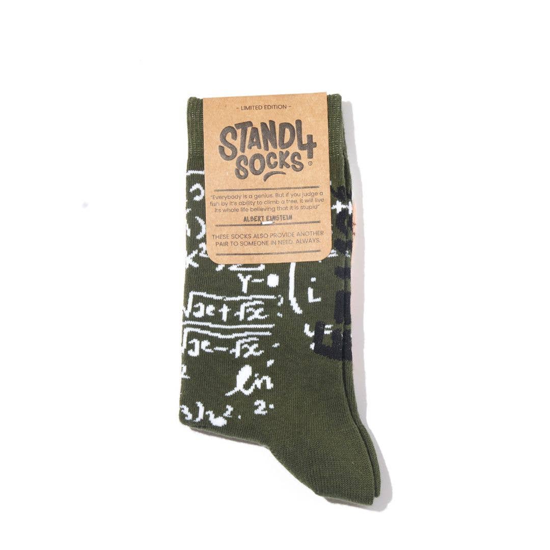 Multi Albert Einstein Sock for wholesale on Faire3