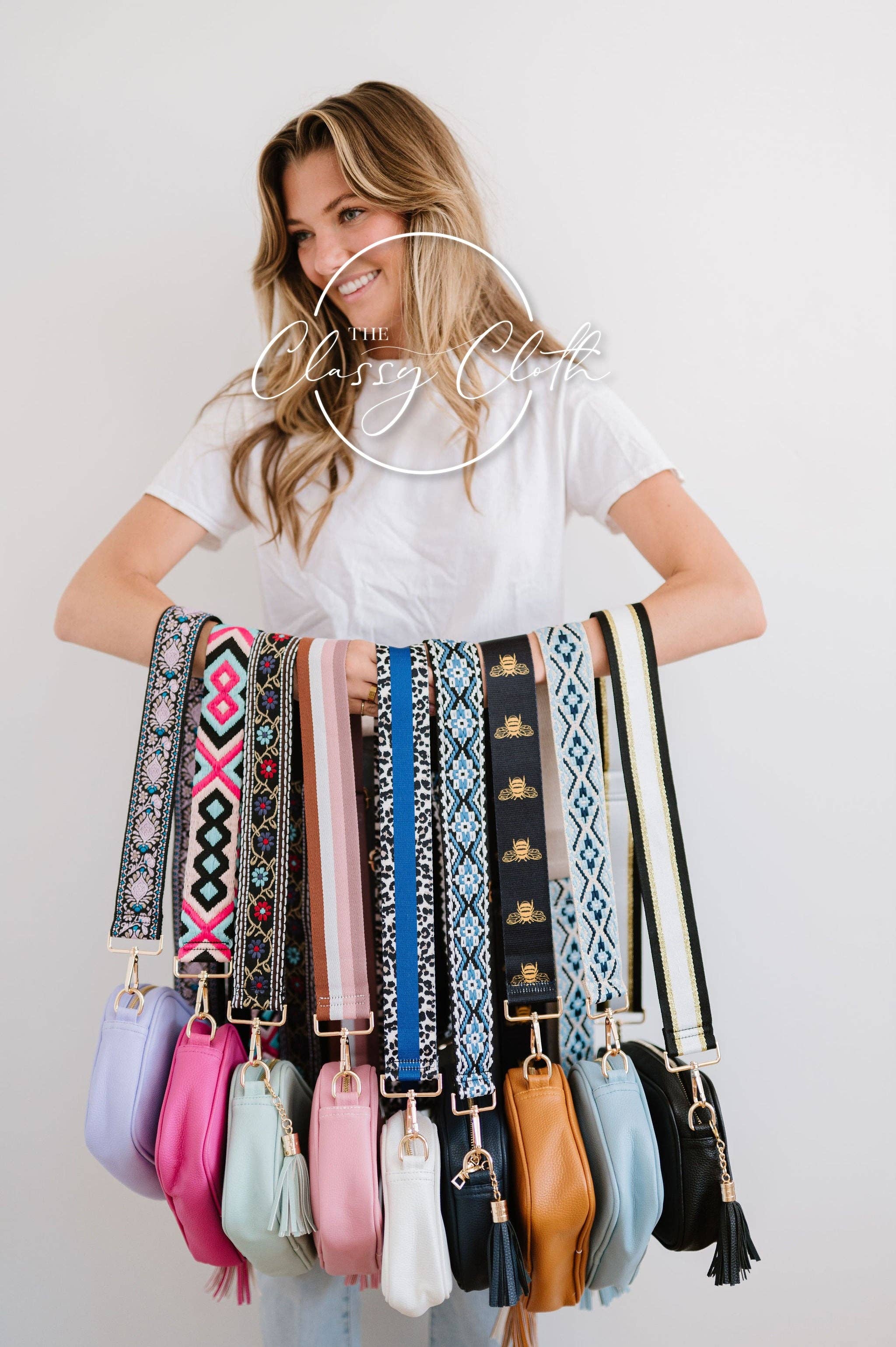 The Classy Cloth WS - Wholesale Crossbody Bag - Women's - Clara Crossbody Bag R - Sea Glass - Flower Power RTS6