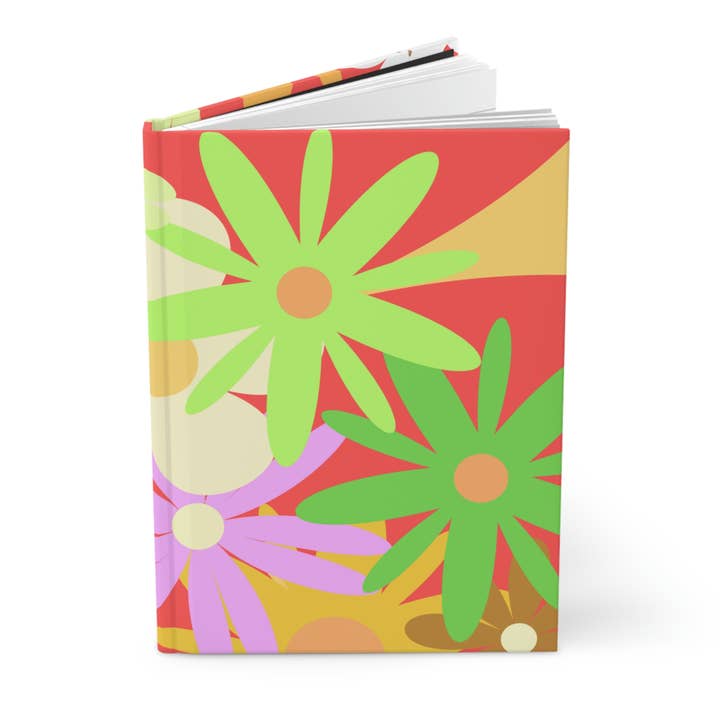 Hardcover flower power notebook for wholesale by GiftJunkie