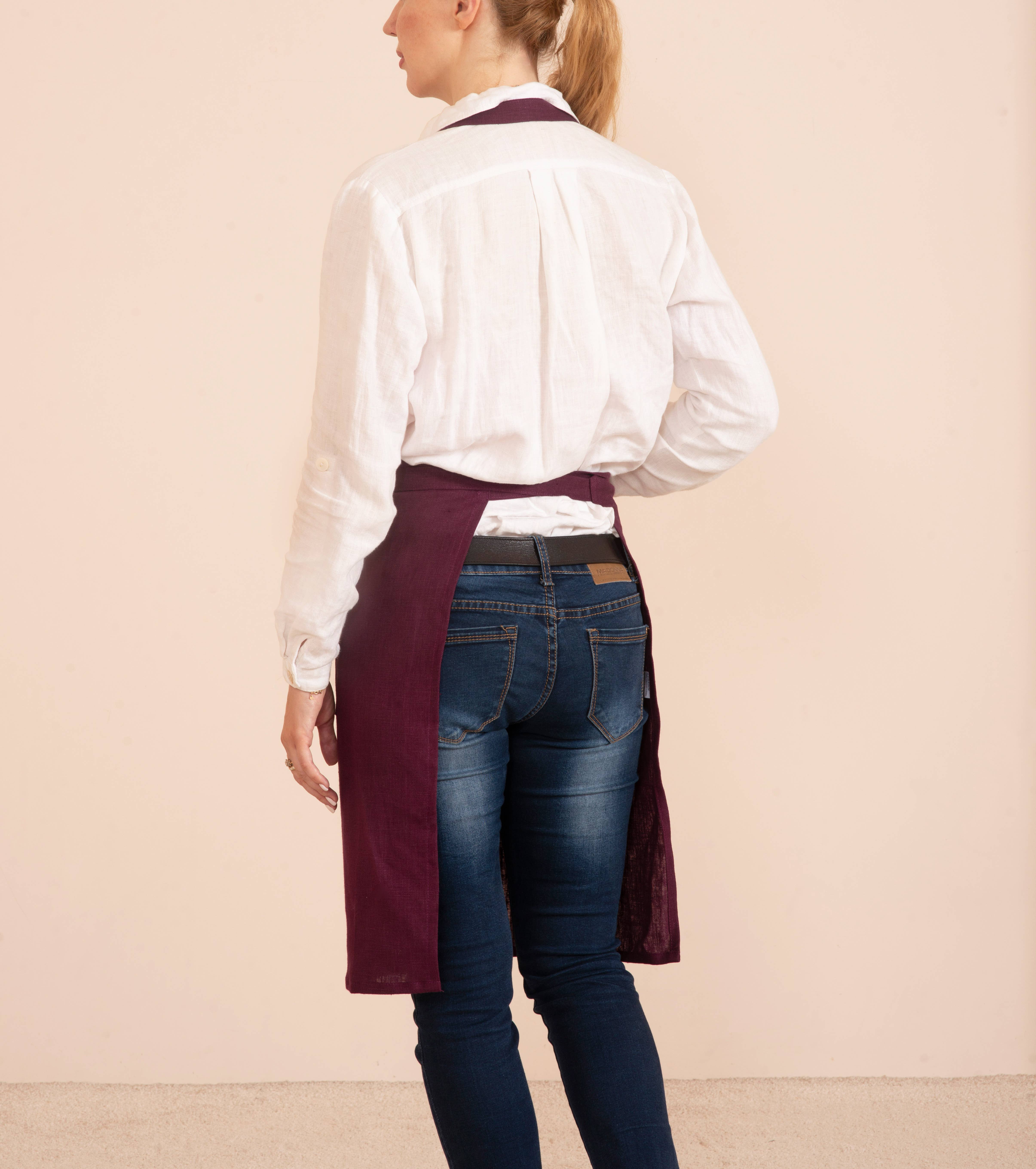 LinenQ - Wholesale Apron - Linen apron with pockets in various colors 5