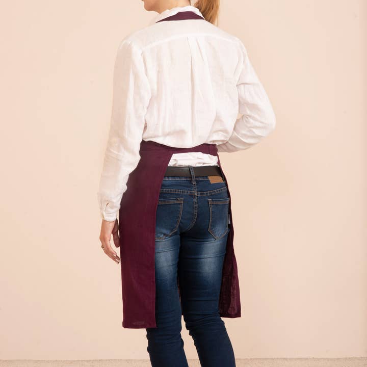 LinenQ – Engroshandel Forklæde – Linnedforklæde med lommer i forskellige farver17