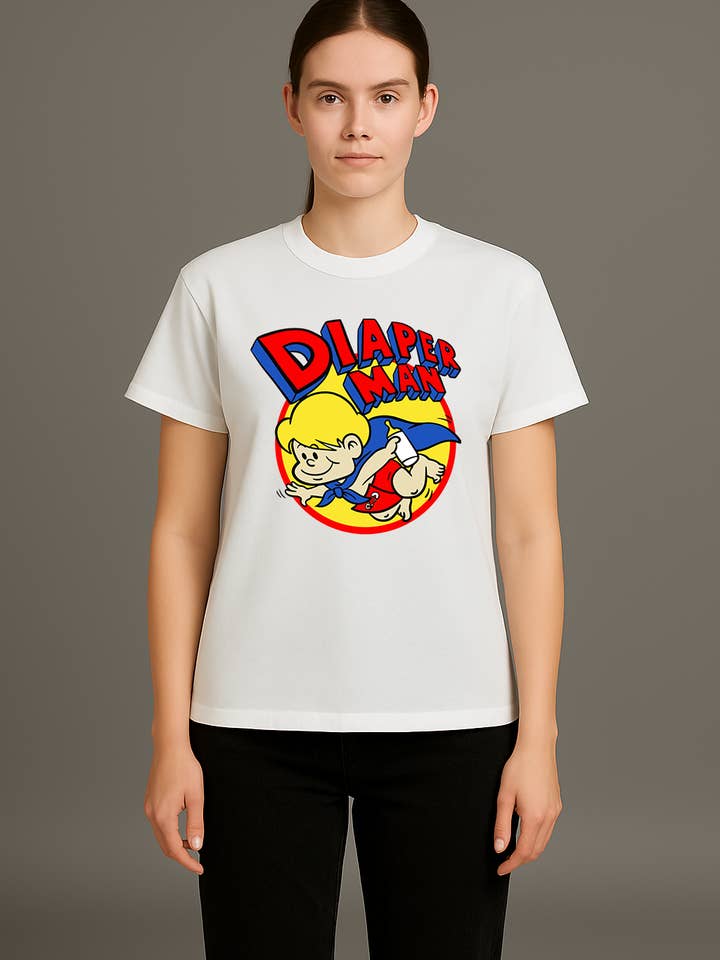 DIAPER MAN T-SHIRT for wholesale by IVXII