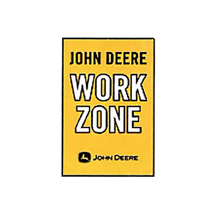 John Deere Metal Wall sign - Work Zone for wholesale by Birchwood Trading