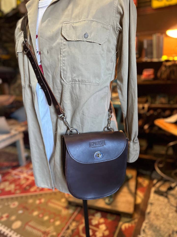 Leather crossbody Transit bag for wholesale by McPherson Goods