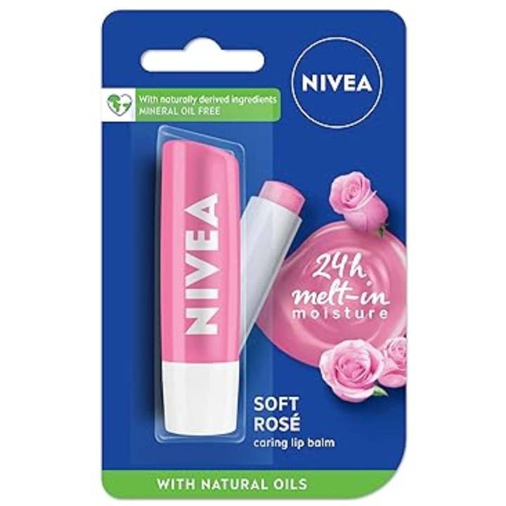 Nivea Soft Rose Lip Balm, 5 ml for wholesale by Bam Deals