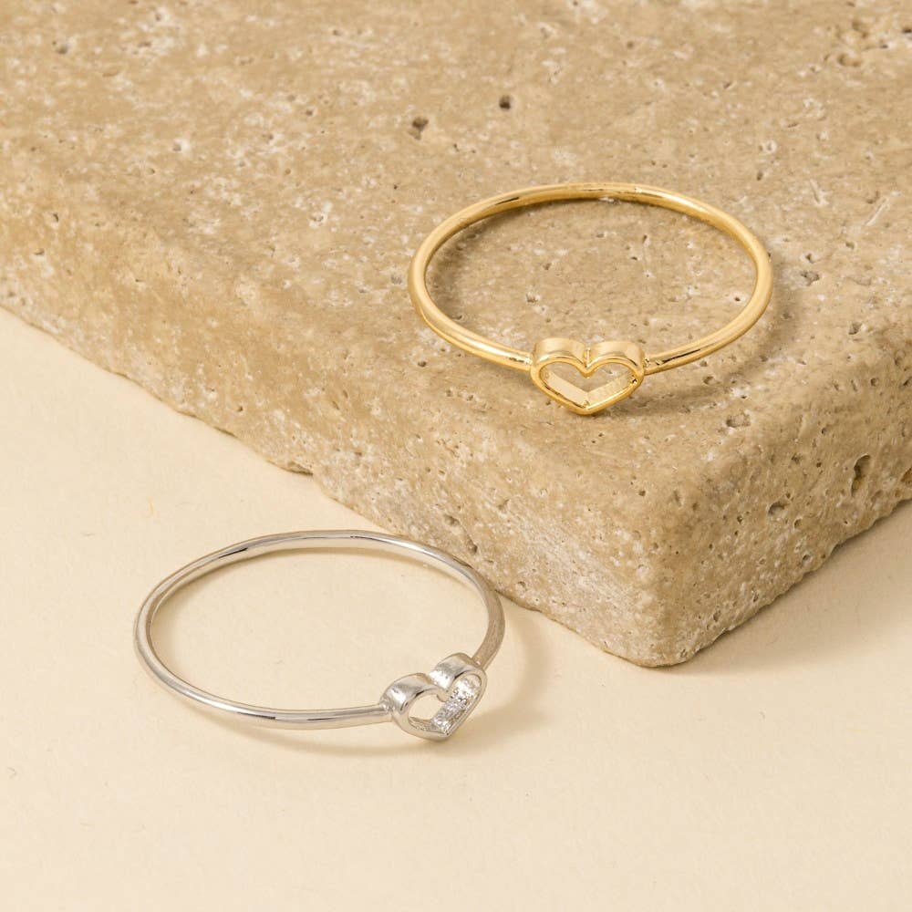 Anarchy Street – wholesale Band/Stackad Ring – Delikat mode ring med öppet hjärta1