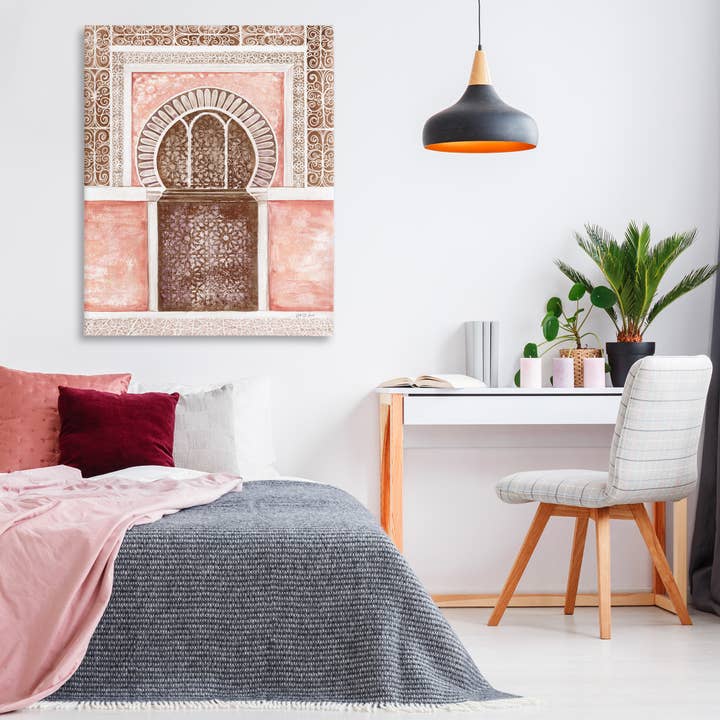 Stupell Industries - Wholesale Wall Decor - Kids & Baby - Moroccan Tiled Alcove Canvas Art9