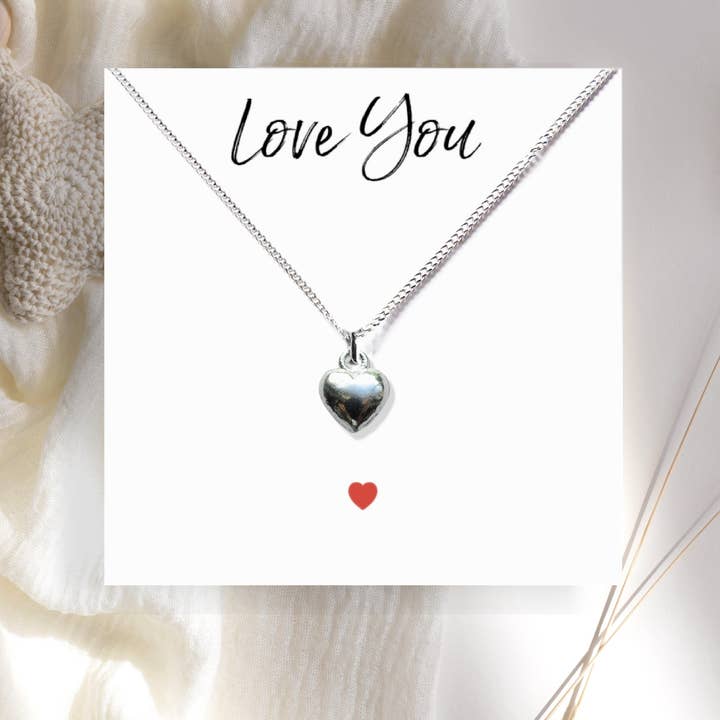 Aye Do Gifts - Wholesale Pendant/Charm Necklace - Heart Necklace & Love You Message Card2
