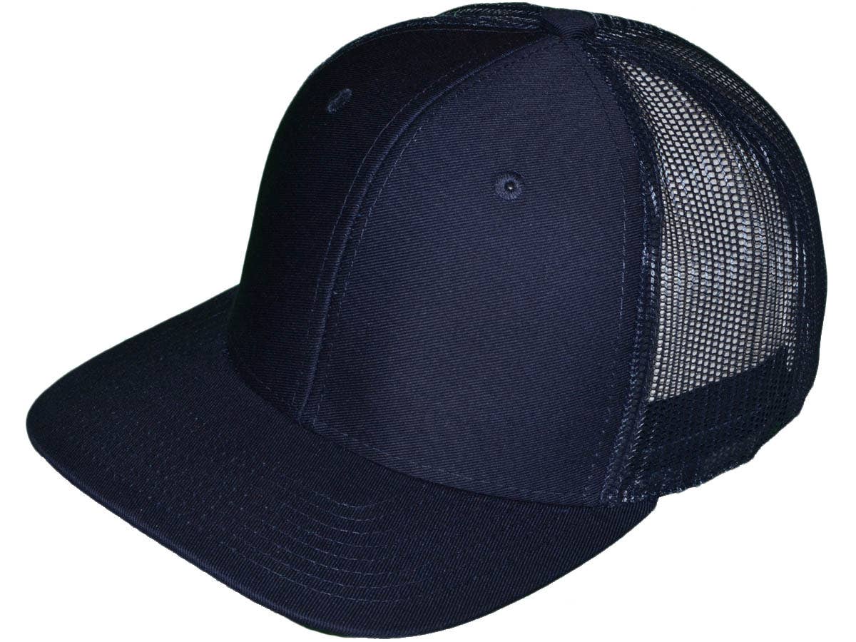 Buck Wholesale – Großhandel Trucker-Cap – Unisex – Blanko Trucker-Hüte — 6 Paneele SnapBack Mesh BK Caps1