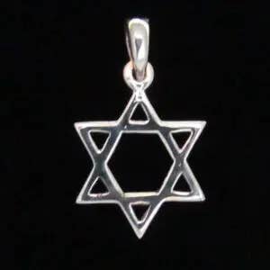 Pendentif étoile de David en argent sterling pour la vente par Zeppo Merchandisers Inc