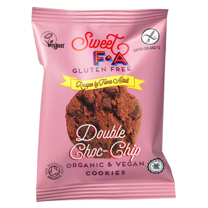 Island Bakery Organics – wholesale Biscuit – Sweet FA – Double Choc Chip 2 pack1