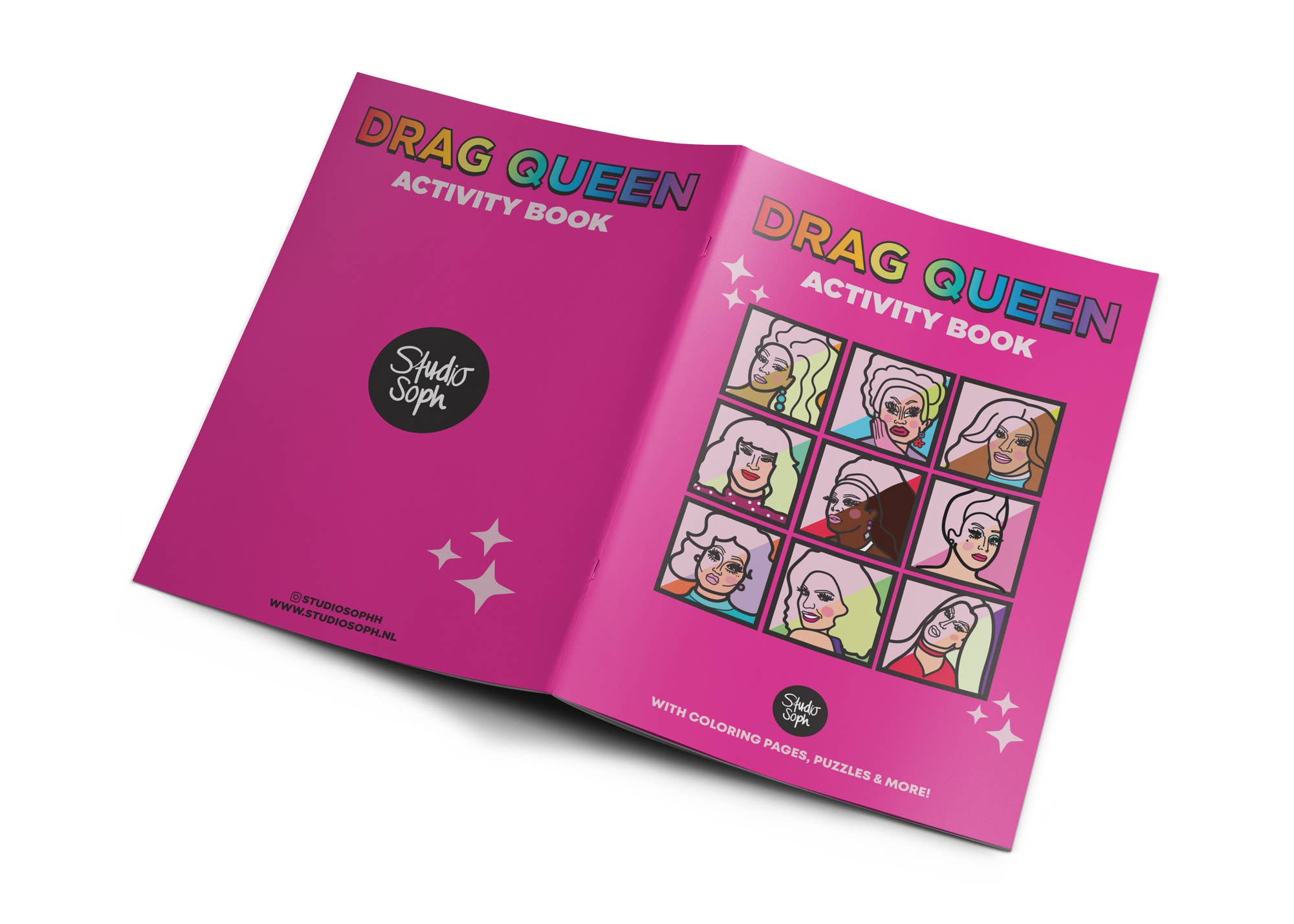 Studio Soph (We Pay Your Import Fees - We Ship DDP) - Wholesale Coloring & Activity Book - Adult - Drag Queen Activity Book6