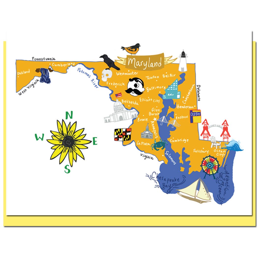 Allport Editions – wholesale Vardagliga hälsningskort – Hej USA Card Series - ALLA 50 STATER HÄR!22