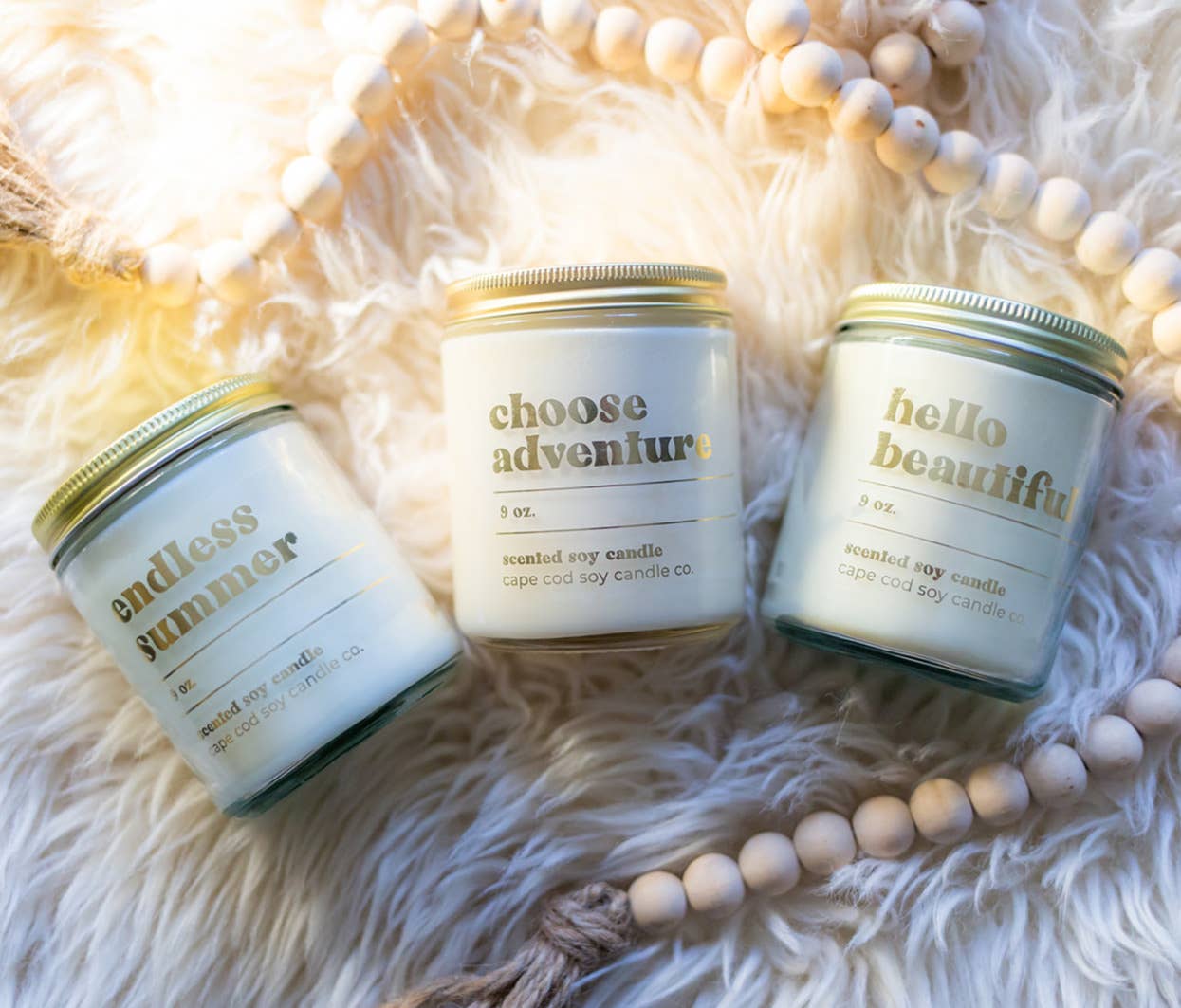 Cape Cod Soy Candle - Wholesale Jar/Filled Candle - Stay Golden2