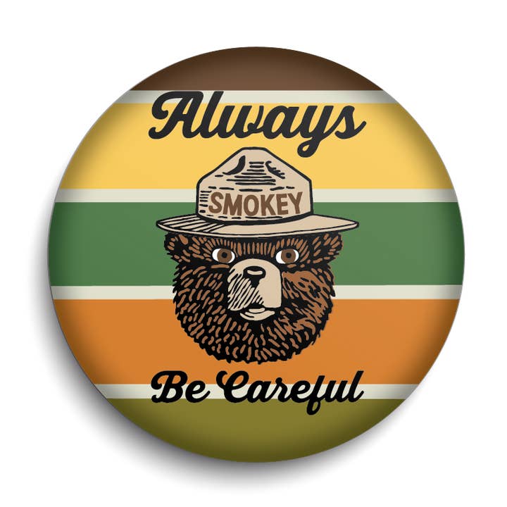 Be Careful - Off. Lic. Smokey Bear Magnet for wholesale by BetterMagnets.com by Design Studio 88 Inc