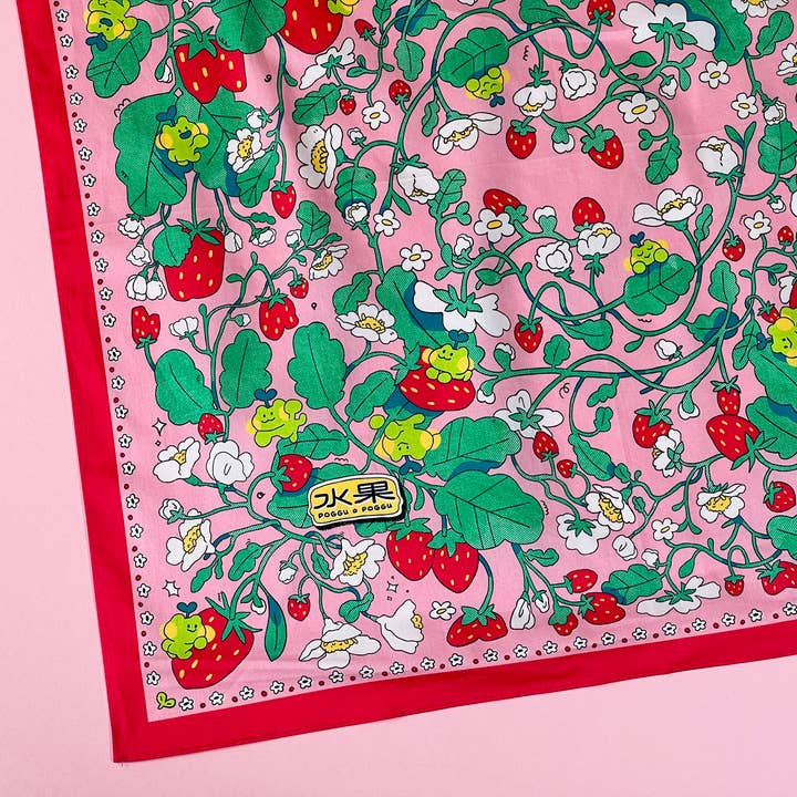 pogpals - Wholesale Bandana - Women's - Strawberry Froggy ✿ Bandana3