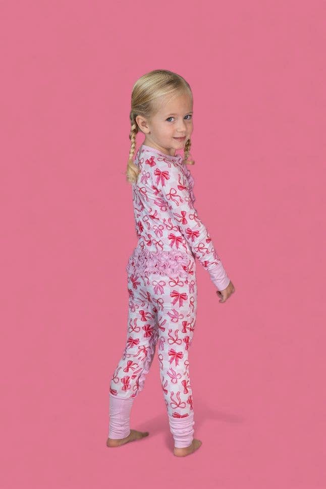 Dream Big Little Co. - Wholesale Jumpsuit - Baby - BOW CHECKERED CHARM DREAM RUFFLE ROMPER8