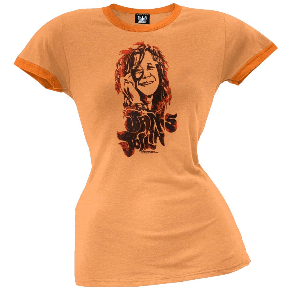 Official Store – Engroshandel T-shirt med print - Dame – Janis Joplin - Legendarisk T-shirt til kvinder, juniorstørrelse0