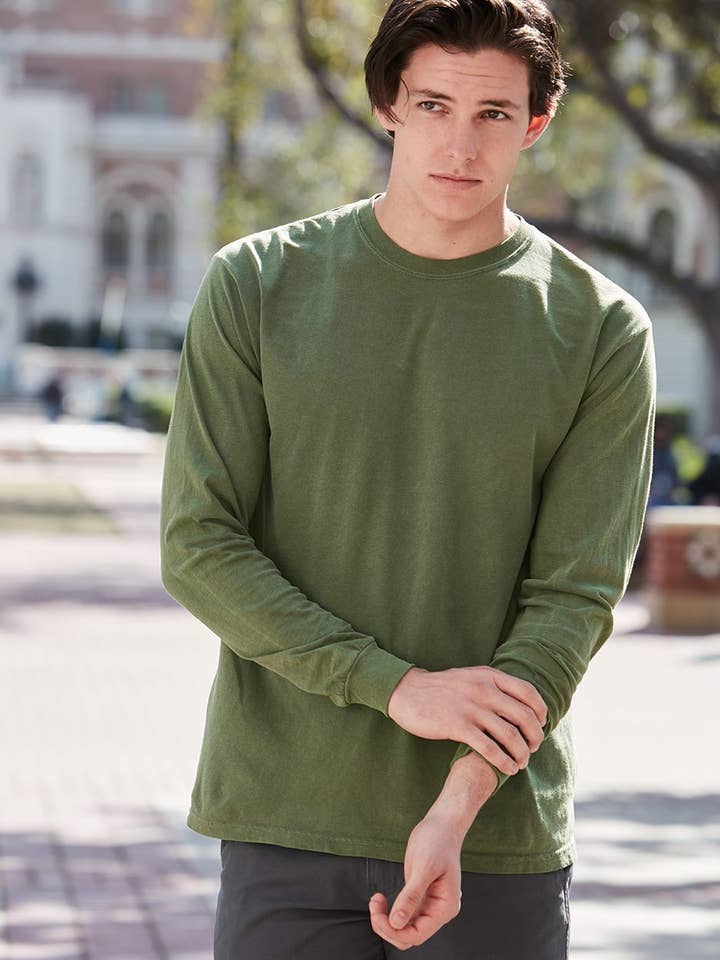 Comfort Colors Garment-Dyed Heavyweight Long Sleeve T-Shirt for wholesale by Forever11