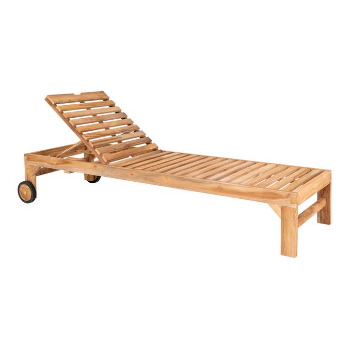 Chaise longue Andorra Teak - Chaise longue en teck pour la vente par House Nordic