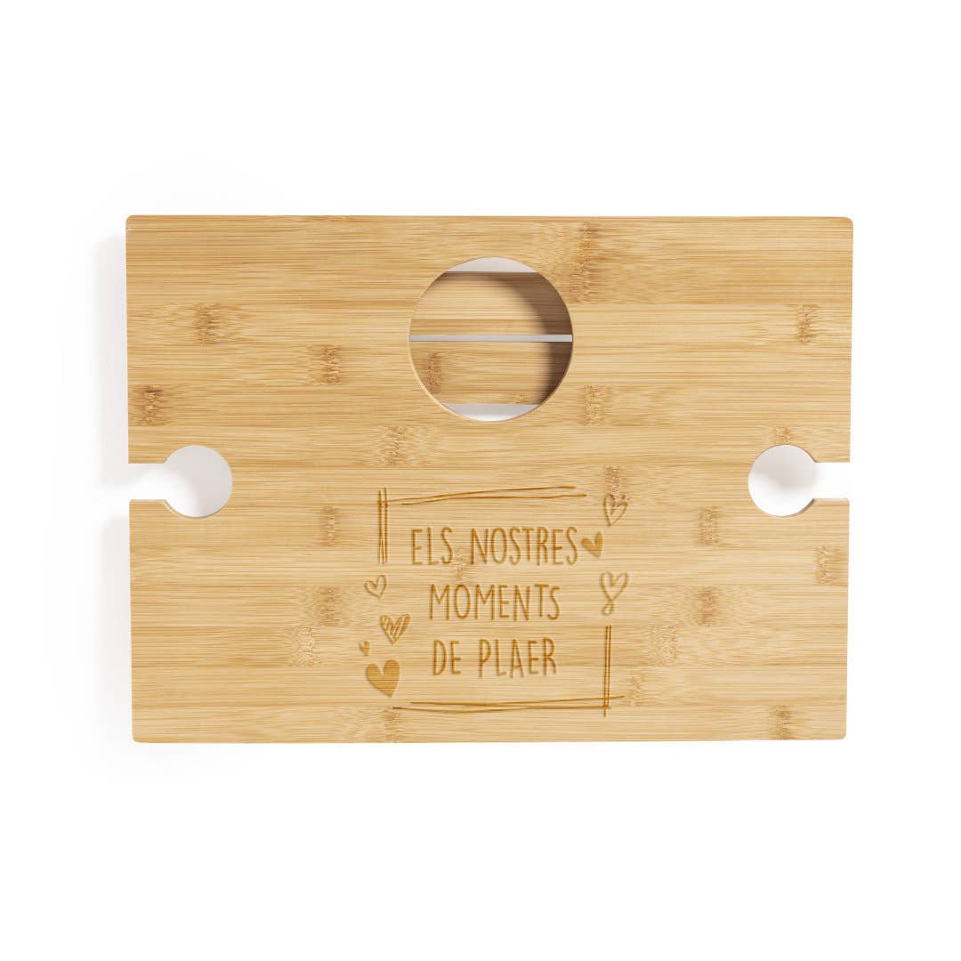 Fustik – wholesale Trädgårdsbord – Fällbart utomhusbord för två med plats för vin1