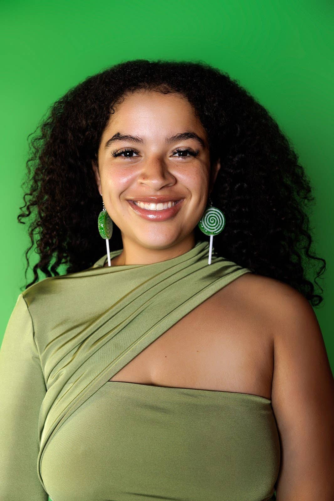 NO RHYME OR REASON ART – Großhandel Ohrhänger – Glitter Lollipop Ohrringe - Grün