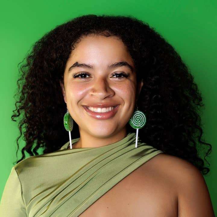 NO RHYME OR REASON ART – Großhandel Ohrhänger – Glitter Lollipop Ohrringe - Grün0