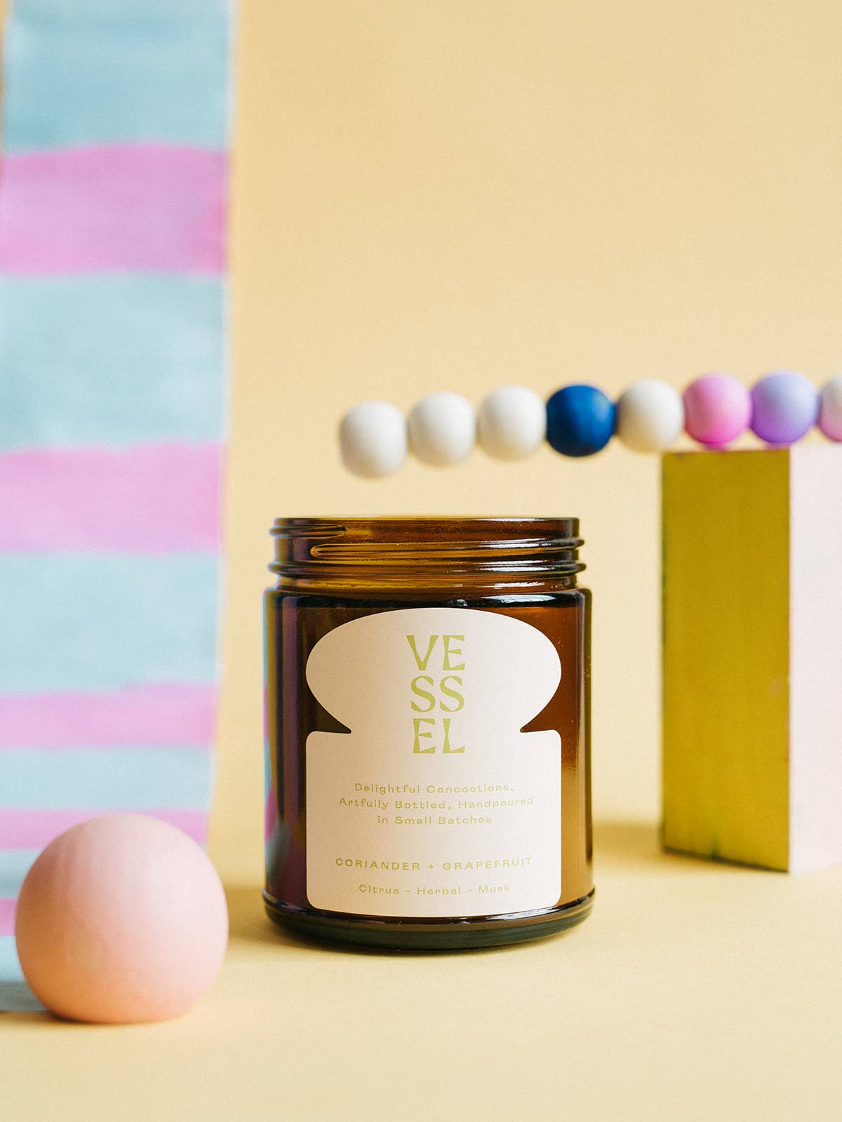 Vessel Candle Co - Wholesale Jar/Filled Candle - Coriander + Grapefruit Candle