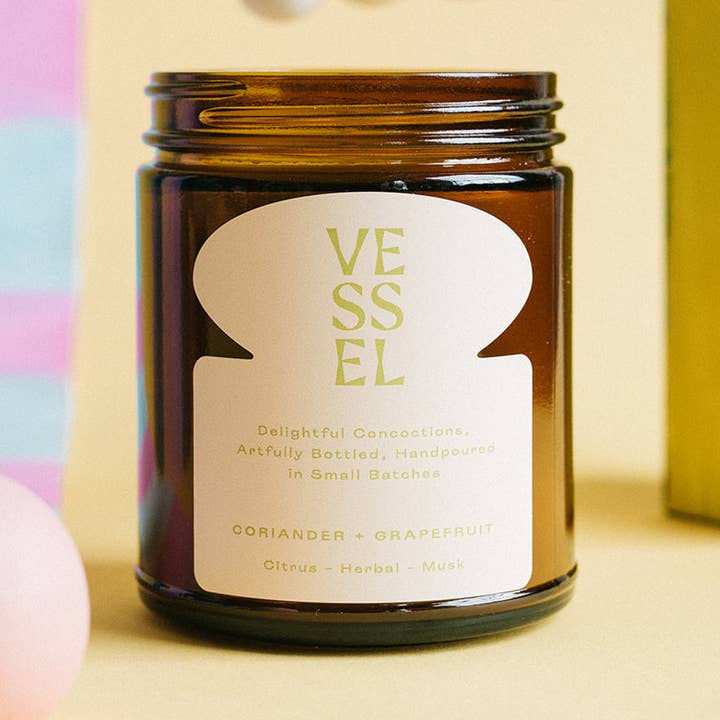 Vessel Candle Co - Wholesale Jar/Filled Candle - Coriander + Grapefruit Candle0