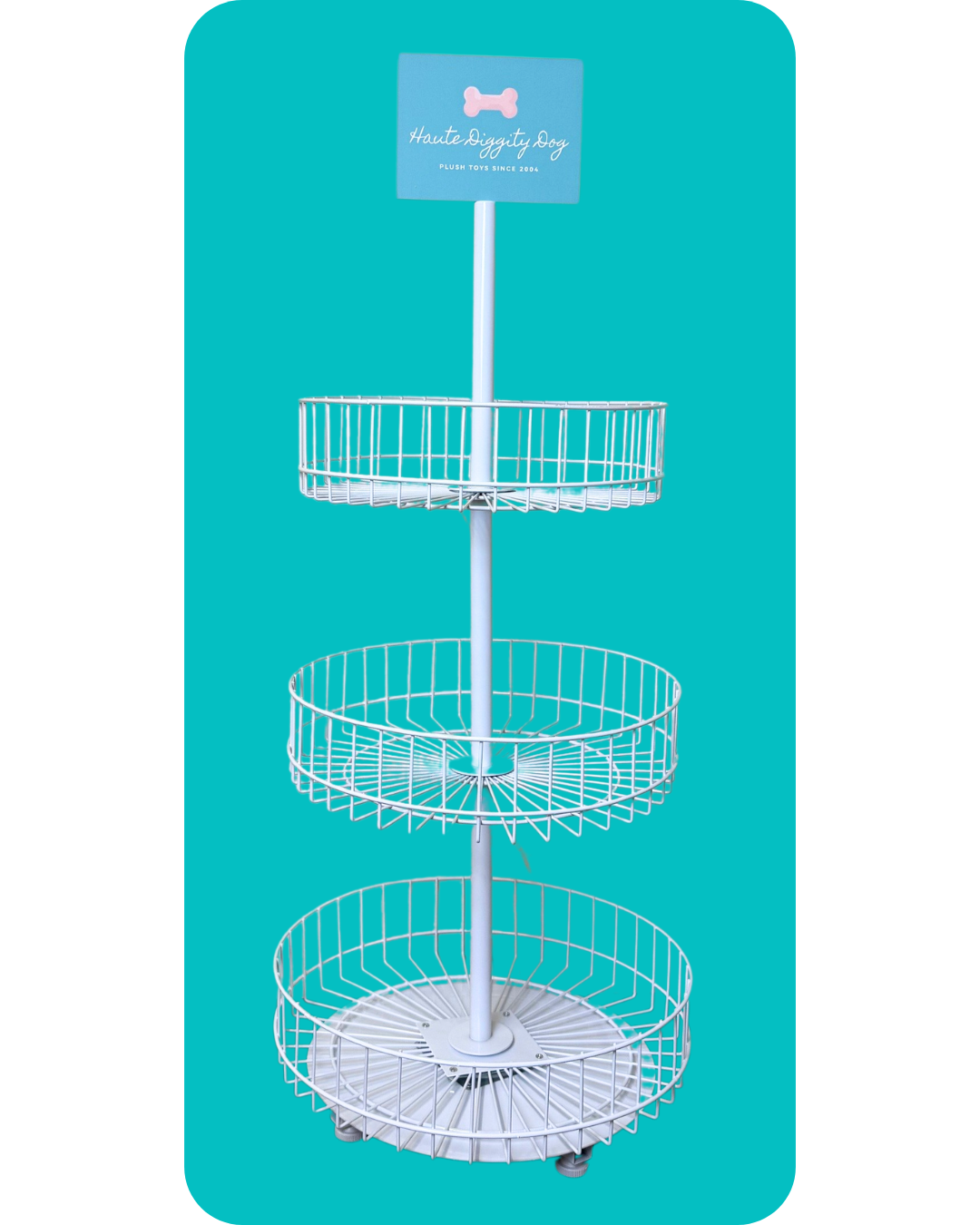 Haute Diggity Dog - Wholesale Retailer display – Pets - 3-Tier Wire Plush Display1